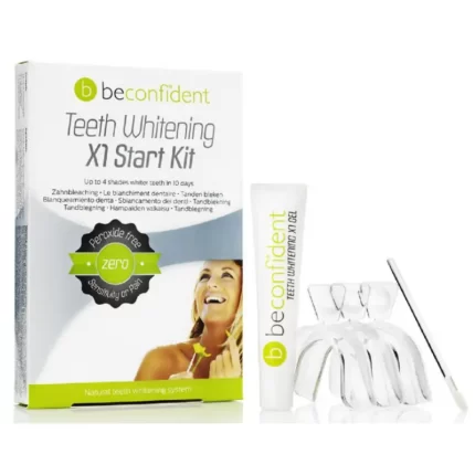 Dantų balinimo rinkinys BeConfident Teeth Whitening X1 Start Kit BEC120098, be peroksido, kapos ir balinimo gelis 10 ml