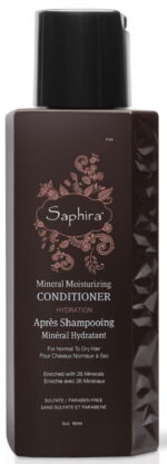 Drėkinamasis kondicionierius plaukams Saphira Mineral Moisturizing Conditioner SAFKMC1 su Negyvosios jūros mineralais