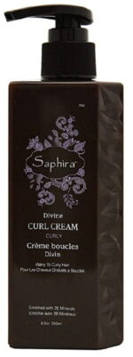 Garbanų formavimo kremas Saphira Divine Curl Cream SAFMCC2 su Negyvosios jūros mineralais