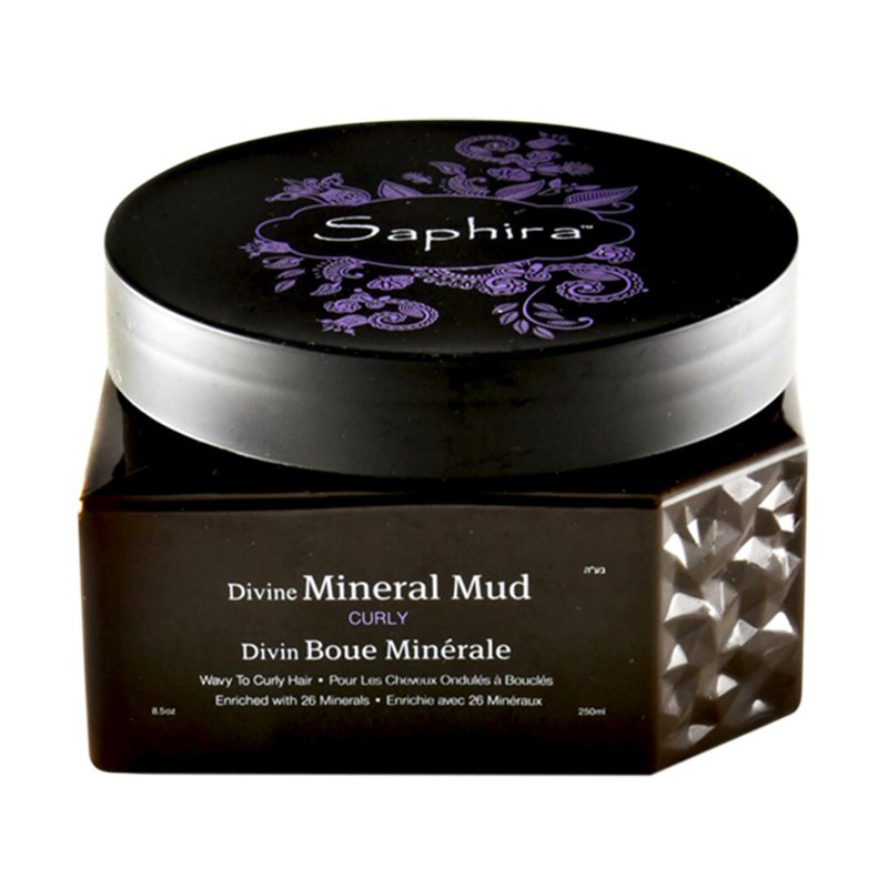 Kaukė-mineralinis purvas plaukams Saphira Divine Mineral Mud SAFDMM2, intensyviai drėkinantis, besipučiantiems plaukams, 250 ml