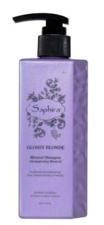 Šampūnas šviesiems plaukams Saphira Glossy Blonde Shampoo SAFGBS2