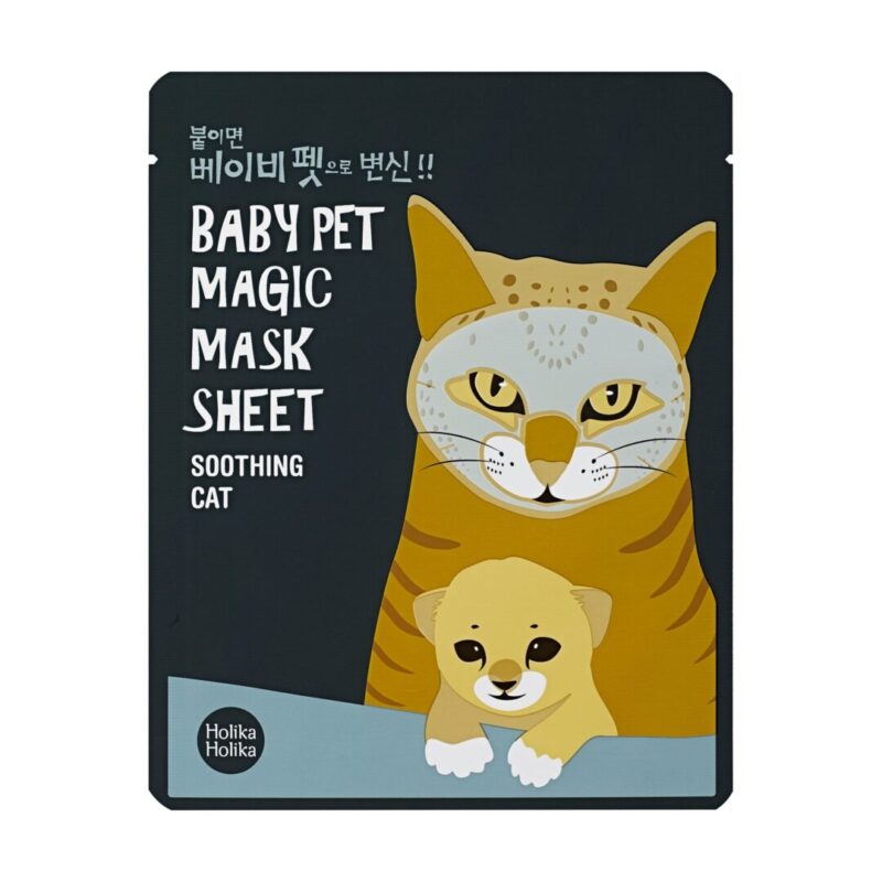 Lakštinė veido kaukė Holika Holika Baby Pet Magic Mask Sheet (Cat) HH20013059