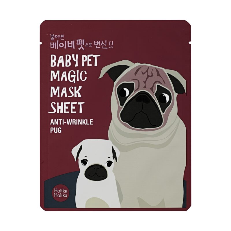 Lakštinė veido kaukė Holika Holika Baby Pet Magic Mask Sheet (Pug) HH20013056