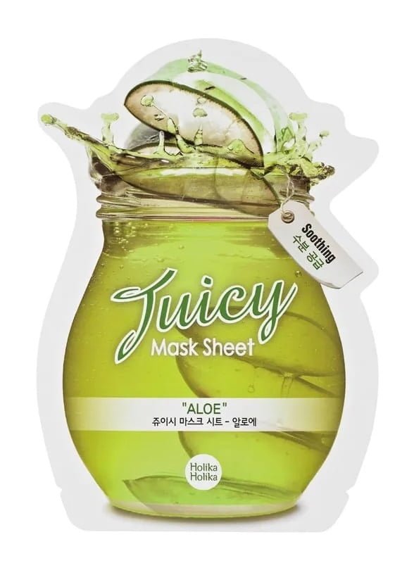 Lakštinė veido kaukė su alaviju Holika Holika Juicy Mask Sheet Aloe HH20011344