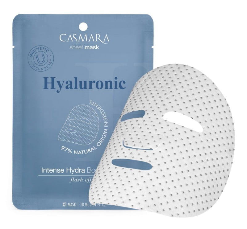 Drėkinamoji veido kaukė Casmara Intense Hydra Booster Sheet Mask Hyaluronic CASA75003