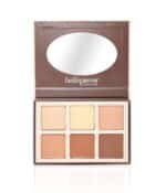 Veido kontūravimo priemonių paletė Bellapierre Contour & Highlight Cream Palette