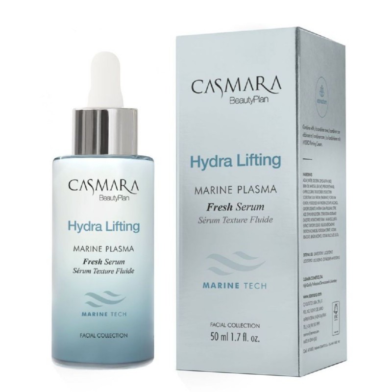 Stangrinantis veido serumas Casmara Hydra Lifting Marine Plasma Fresh Serum CASA11003, tinka brandžiai, išsausėjusiai veido odai, 50 ml