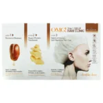 Trijų žingsnių procedūra pažeistiems plaukams OMG! 3 in 1 Self Hair Clinic For Damaged Hair OMG-HAIRMASK-D: šampūnas, 12 ml, kaukė, 12 ml, ir maitinanti, šildanti kaukė - kepurėlė plaukams, 10 ml
