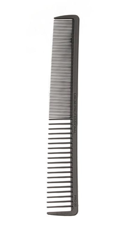 Plaukų šukos OSOM Professional Black Cutting Comb OSOMPRO20BLK