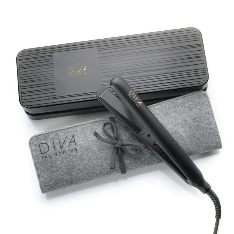 DIVA PRO STYLING DIGITAL STRAIGHTENER ONYX – SKAITMENINIS PLAUKŲ TIESINTUVAS, 110-235C, SU MAKADAMIJŲ, ARGANO ALIEJAIS IR KERATINU