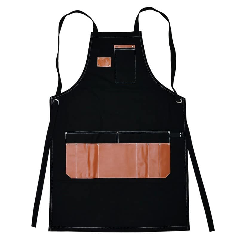 Džinsinė prijuostė kirpėjams/barberiams Osom Professional Hairdressing Apron, OSOMP1511, juoda