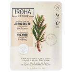 Valomoji veido kaukė Iroha Purifying Face Sheet Mask Tea Tree & Hyaluronic Acid MTIN26