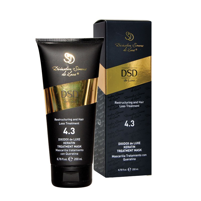 Atstatomoji kaukė su keratinu Dixidox de Luxe Keratin Treatment Mask DSD 4.3, 200 ml