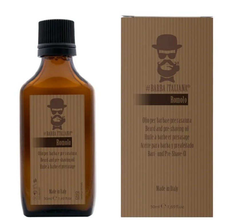 Barzdos plaukų aliejus Barba Italiana Beard Oil Romolo BI00077