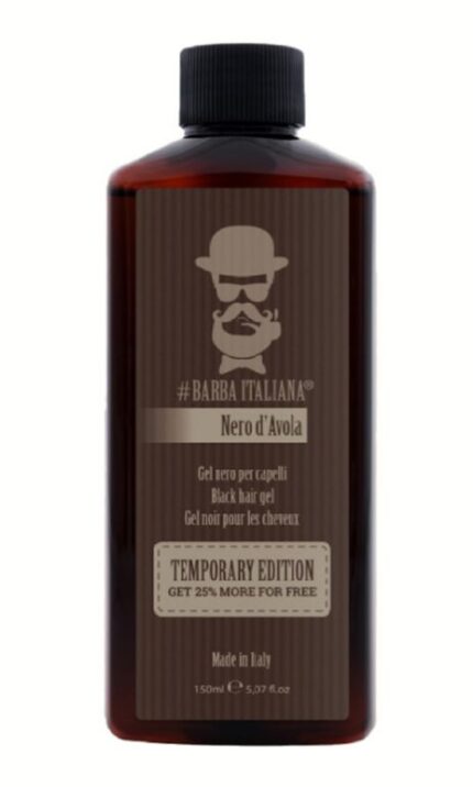 Plaukų formavimo gelis Barba Italiana Black Hair Gel Nero D'Avola