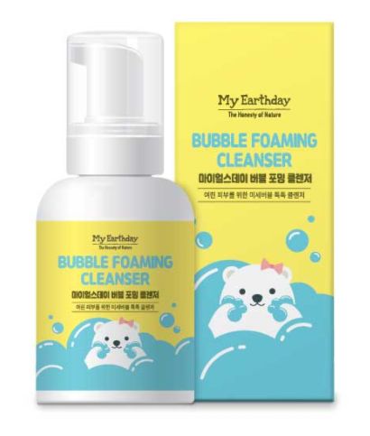 Prausimosi putos vaikams My Earthday Bubble Foaming Cleanser MED05695