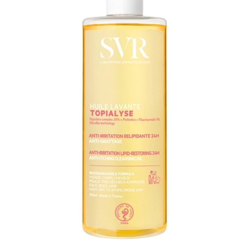 SVR Topialyse Anti-Itching Cleansing aliejinis kūno prausiklis 400 ml