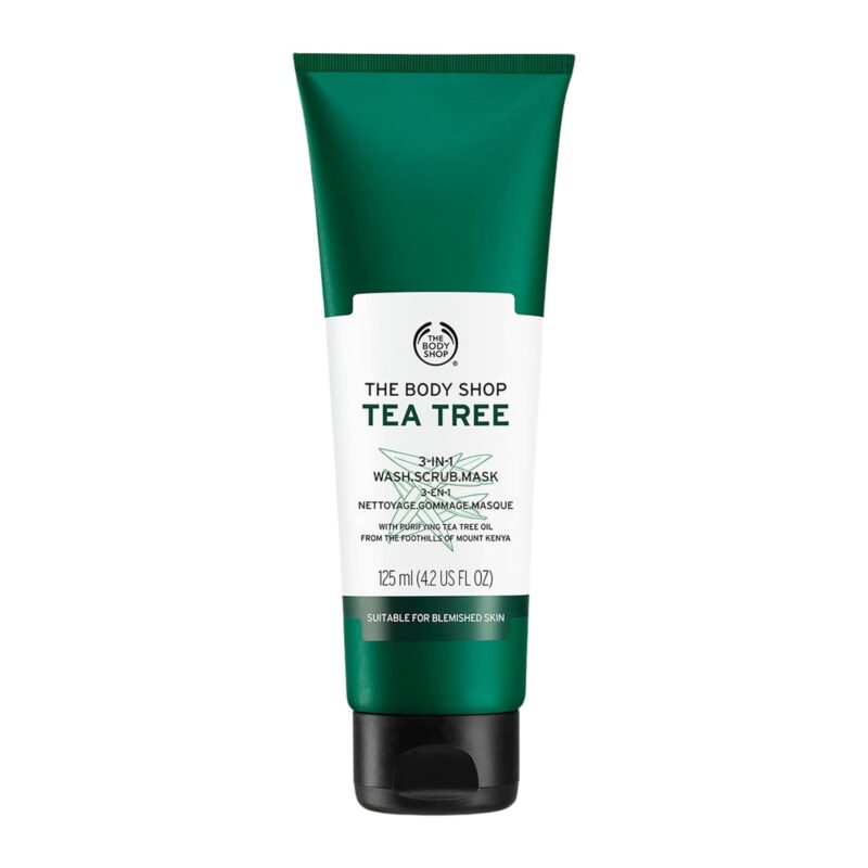 The Body Shop Tea Tree 3-in-1 veido kaukė 125ml