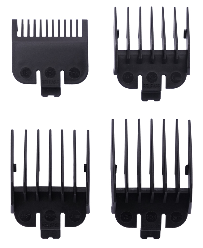 Papildomų šukų rinkinys kirpimo mašinėlei OSOM Professional Hair Clipper Comb HC187 OSOMPHC187COMBS