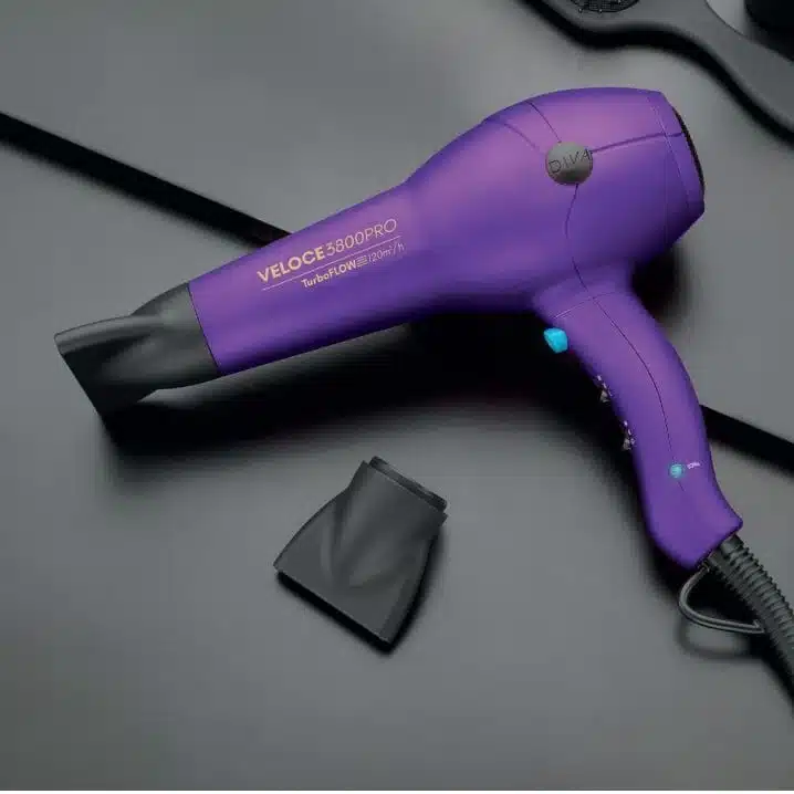 DIVA PRO STYLING Veloce 3800 Pro Purple Plaukų džiovintuvas