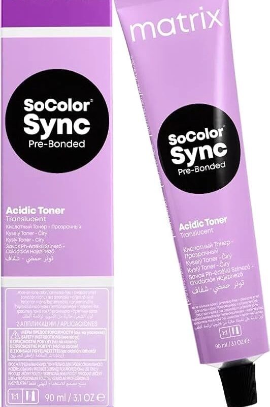 Matrix SoColor Sync Pre-Bonded Acidic Toner Sheer Ash 8a 90ml