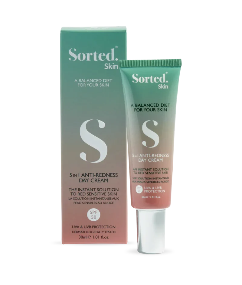 Sorted Skin 5 in 1 Anti-Redness Day Cream SPF50 – „5 in 1” Dieninis kremas raustančiai odai SPF50