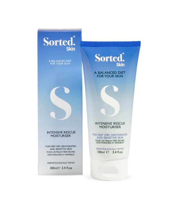 Sorted Skin Intensive Rescue Moisturiser – Intensyvaus poveikio kūno kremas jautriai odai