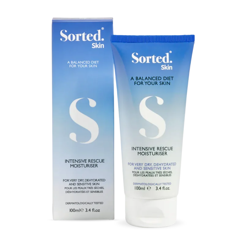 Sorted Skin Intensive Rescue Moisturiser – Intensyvaus poveikio kūno kremas jautriai odai