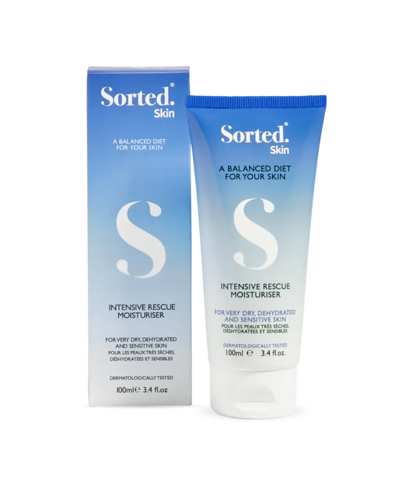 Sorted Skin Intensive Rescue Moisturiser – Intensyvaus poveikio kūno kremas jautriai odai