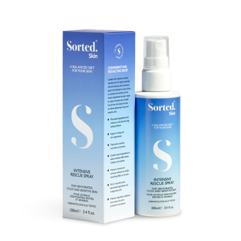 Sorted Skin Intensive Rescue Spray – Intensyvaus poveikio purškiklis niežtinčiai odai