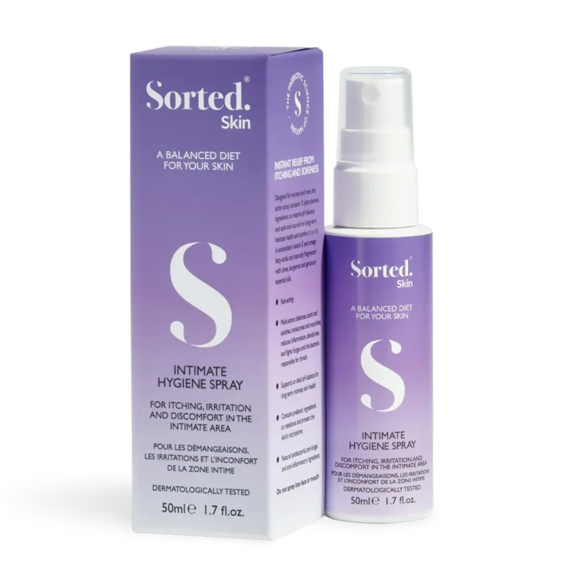 Sorted Skin Intimate Hygiene Spray – Intymios higienos purškiklis su prebiotikais