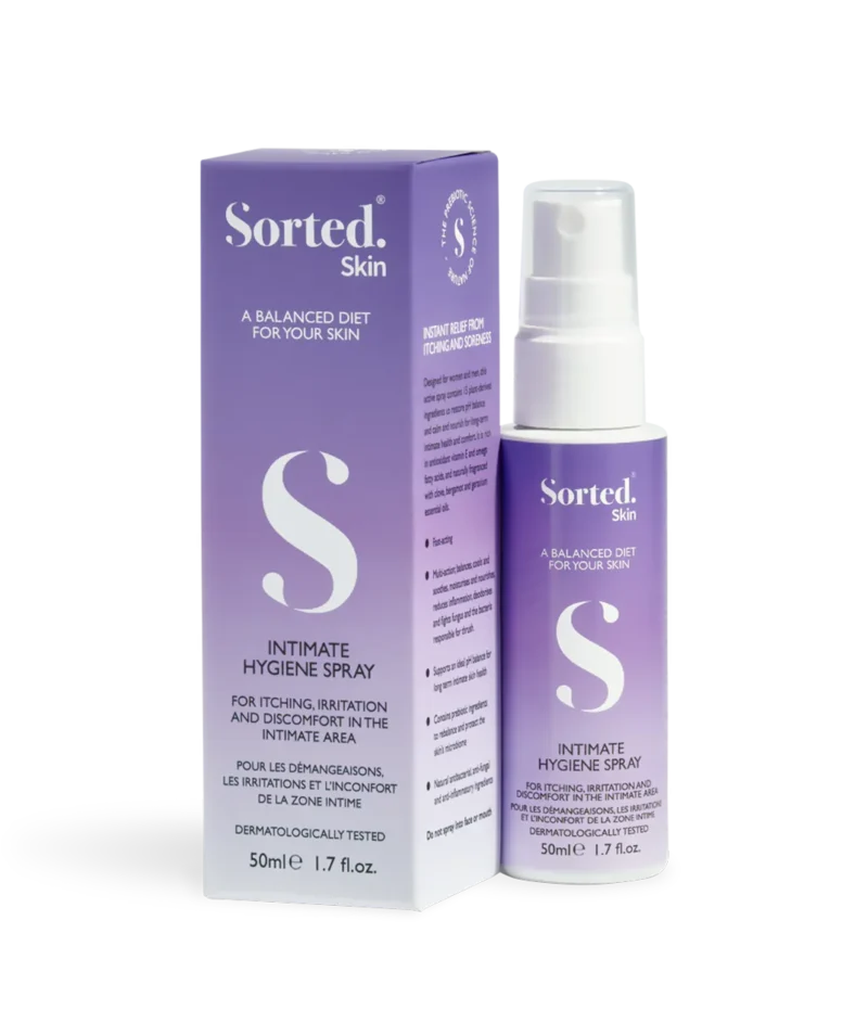 Sorted Skin Intimate Hygiene Spray – Intymios higienos purškiklis su prebiotikais