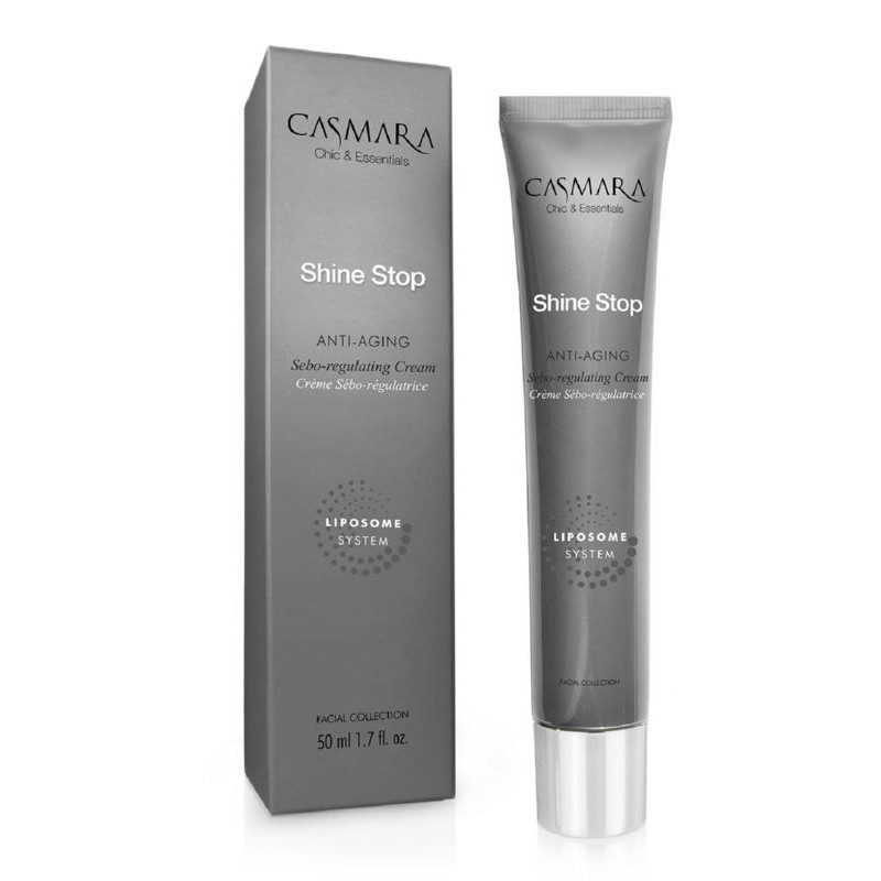 Odos riebalų išsiskyrimą reguliuojantis kremas Casmara Shine Stop Antiaging Sebum Regulating Cream CASA00112, 50 ml