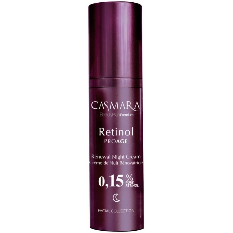 Veido kremas Casmara Retinol PROAGE Renewal Night Cream With 0,15% Pure Retinol CASA07002, naktinis, 30 ml