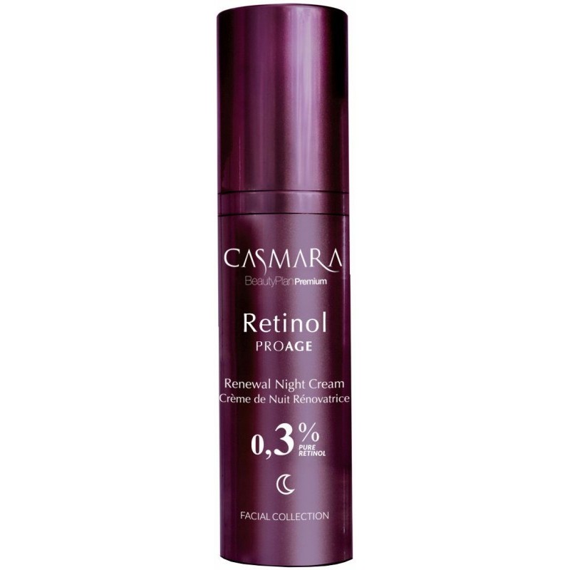 Veido kremas Casmara Retinol PROAGE Renewal Night Cream With 0,30% Pure Retinol CASA07003, naktinis, 30 ml