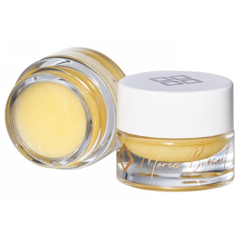 Drėkinanti, regeneruojanti lūpų kaukė Marie Brocart Intensive Regenerating Lip Mask With 24K Gold Flakes MAR30021, su aukso dalelėmis, mangų kvapo, 5 g