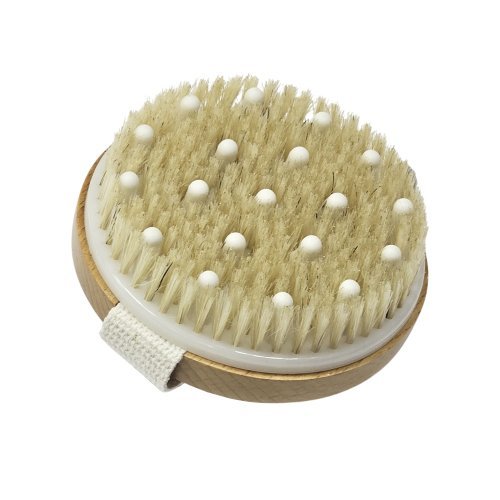 Anti-Cellulite Dry Brush Detoksikuojantis masažinis kūno šepetys