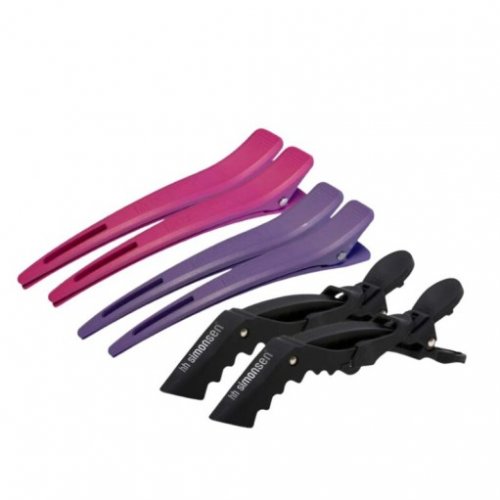 Carbon & Crocodile Clips Pack Segtukų rinkinys plaukams