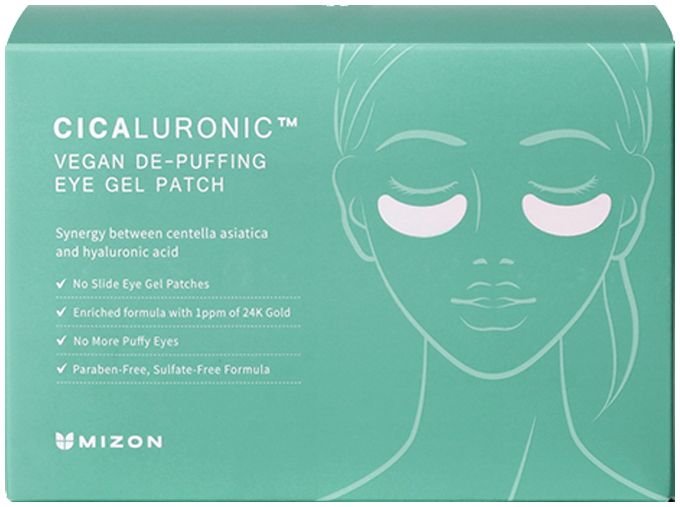 Paakių pagalvėlės MIZON Cicaluronic Vegan De-purifying Eye Gel Patches MIZ75502