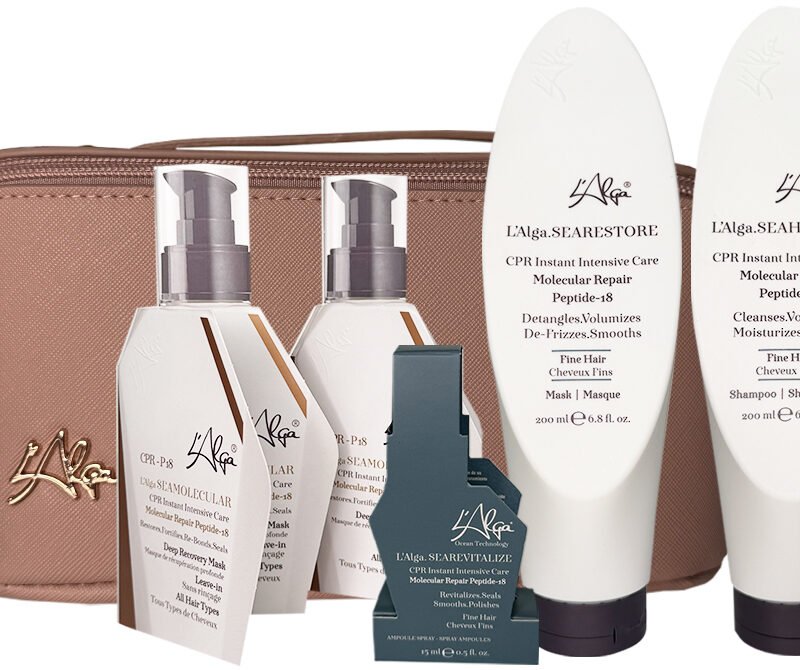 Plaukų priežiūros priemonių rinkinys L'Alga CPR P-18 Medium & Coarse Hair Haircare Bag LALA600422