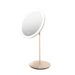 Veidrodis ant kojelės su LED apšvietimu Be Osom LED Table Mirror Champagne BEOSOM18DTRGD