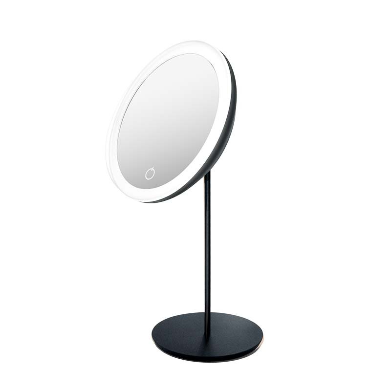 Veidrodis ant kojelės su LED apšvietimu Be Osom LED Table Mirror Matte Black BEOSOM18DTRSBK