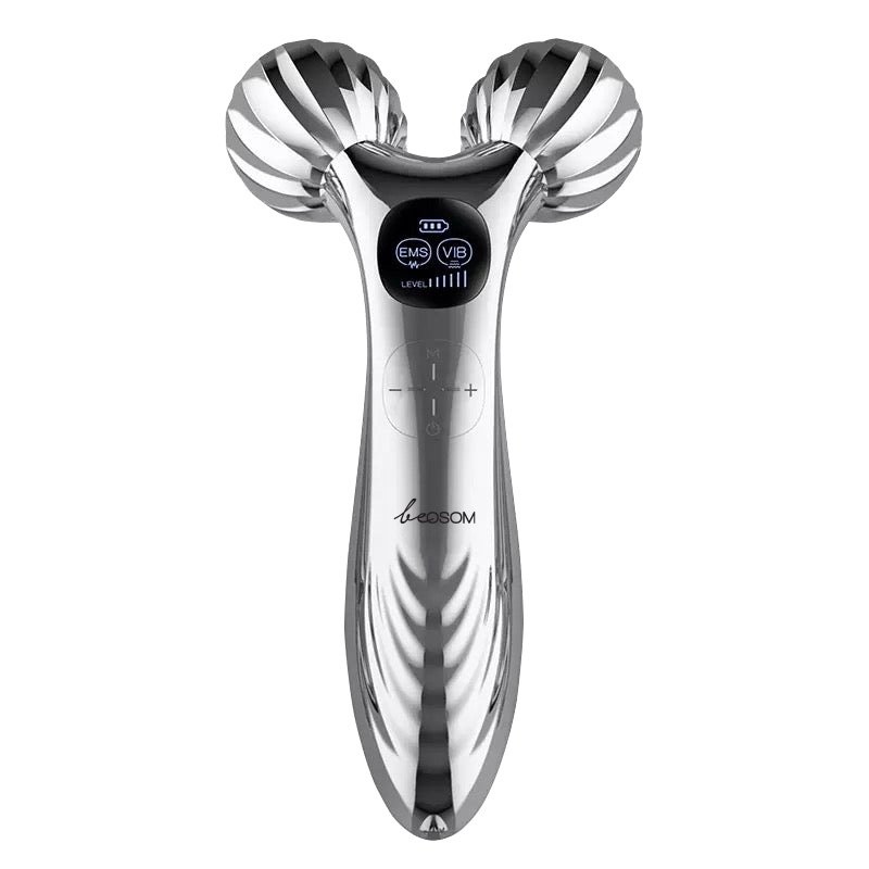 Vibruojantis veido ir kūno masažuoklis Be Osom Face Roller Massager Silver BEOSOM11505SIL