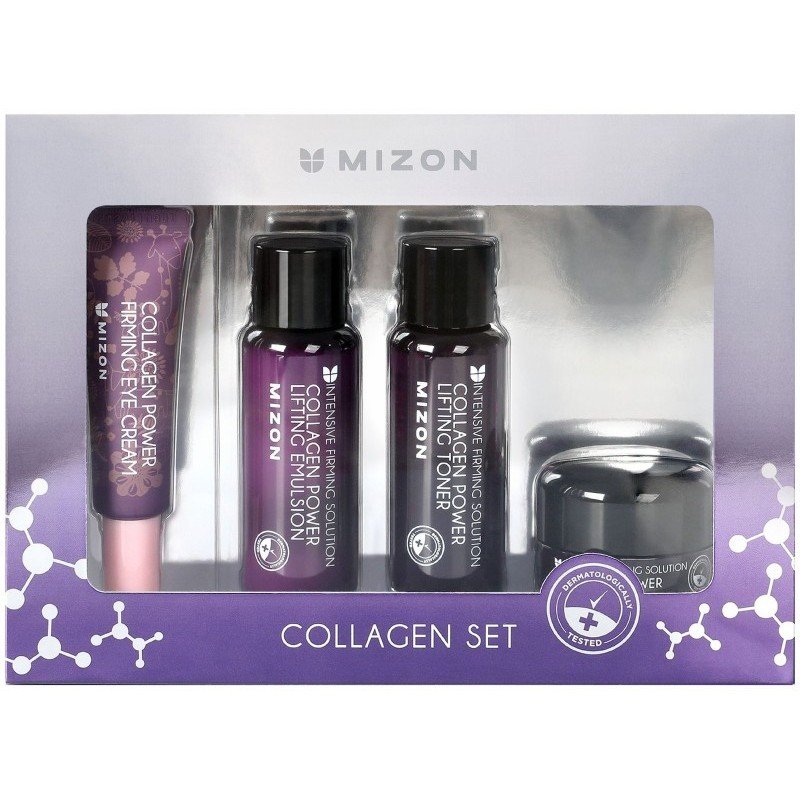 Veido priežiūros priemonių rinkinys MIZON Collagen Miniature Set MIZ75266