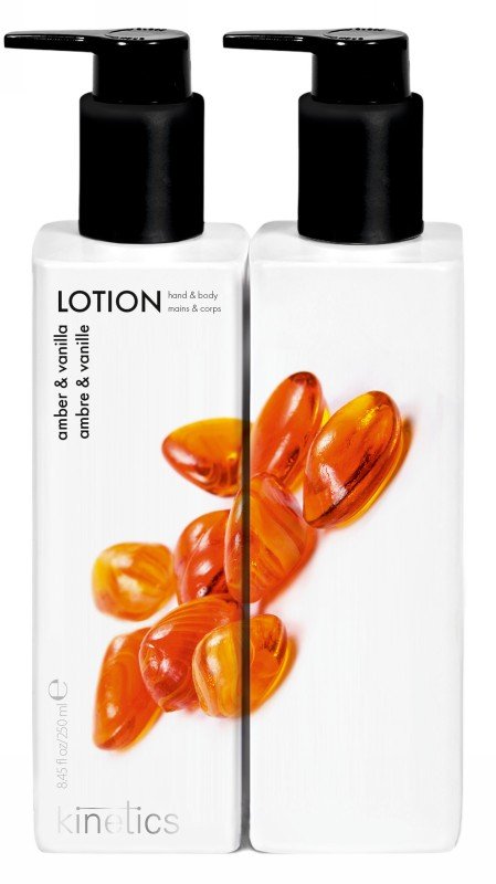 Parfumuotas losjonas rankoms ir kūnui Kinetics Hand & Body Lotion Amber & Vanilla KL014