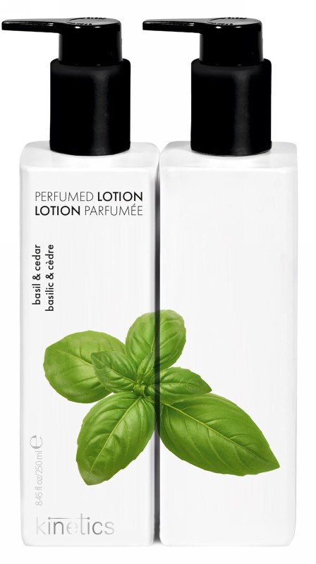 Parfumuotas losjonas rankoms ir kūnui Kinetics Hand & Body Lotion Basil & Cedar KL031