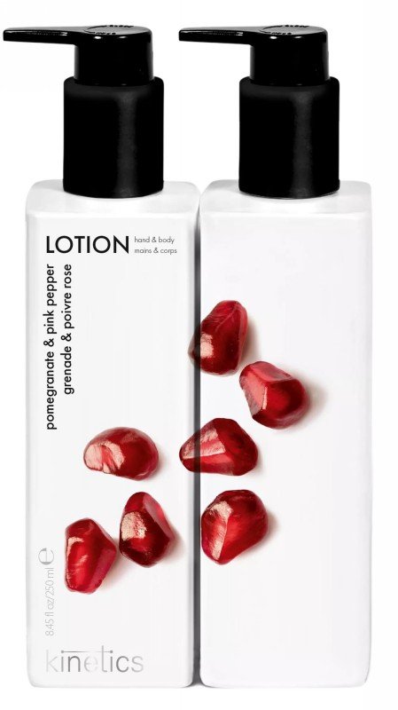 Parfumuotas losjonas rankoms ir kūnui Kinetics Hand & Body Lotion Pomegranate & Pink Pepper KL013