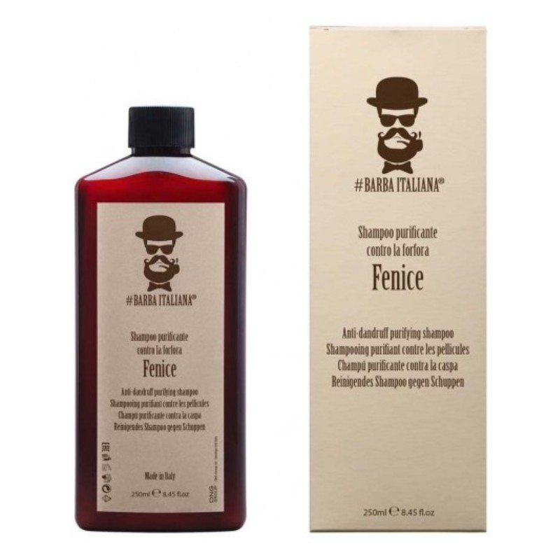 sampunas-nuo-pleiskanu-barba-italiana-fenice-bi777777-250-ml.jpg Barba Italiana Fenice valomasis šampūnas nuo pleiskanų, 250 ml - Image 1